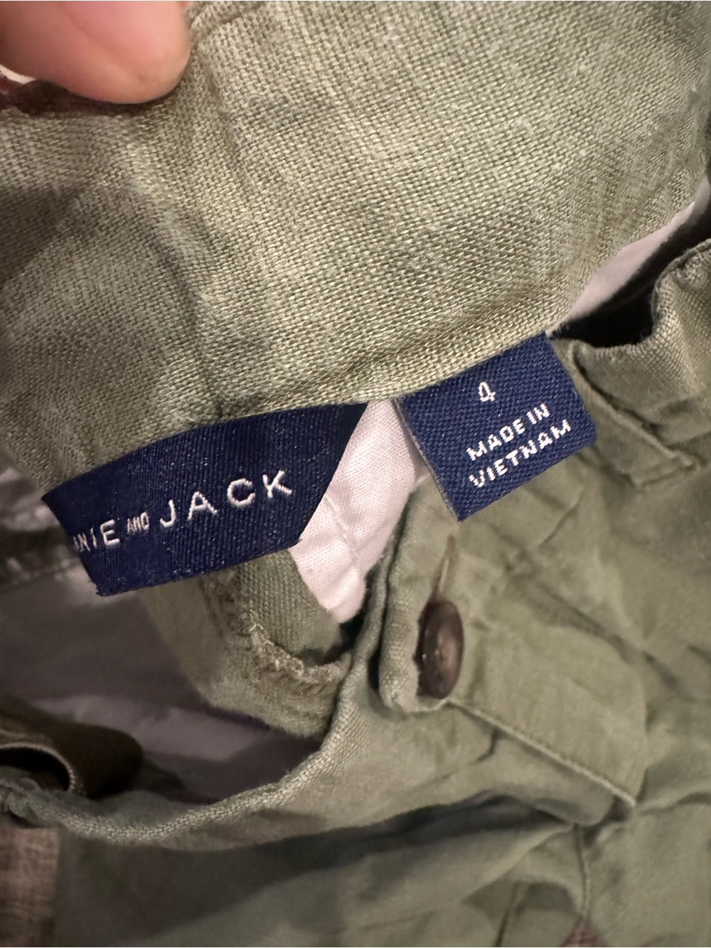 Janie and Jack Olive Green Kids Shorts